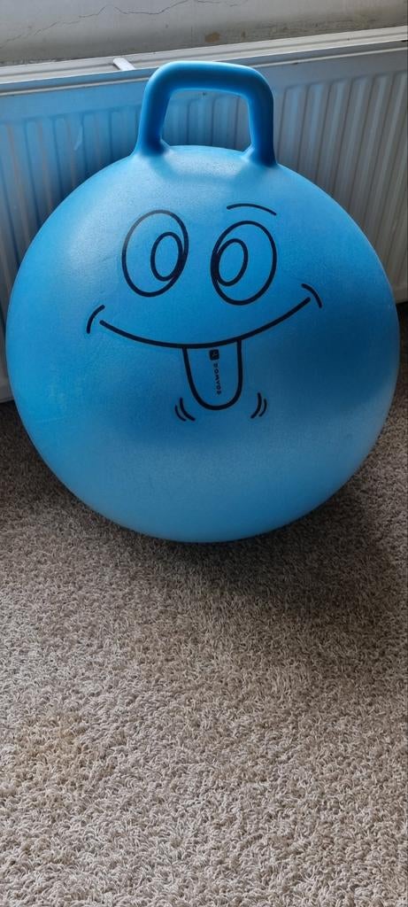 Blauwe skippybal met gezichtje, Ophalen, Jongen of Meisje