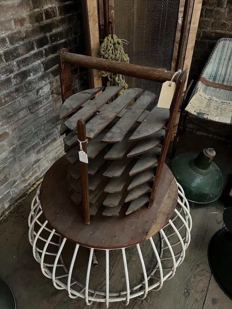 Antiek Frans Bakkersrek/Taarten Plateau van hout, Antiek en Kunst, Ophalen of Verzenden