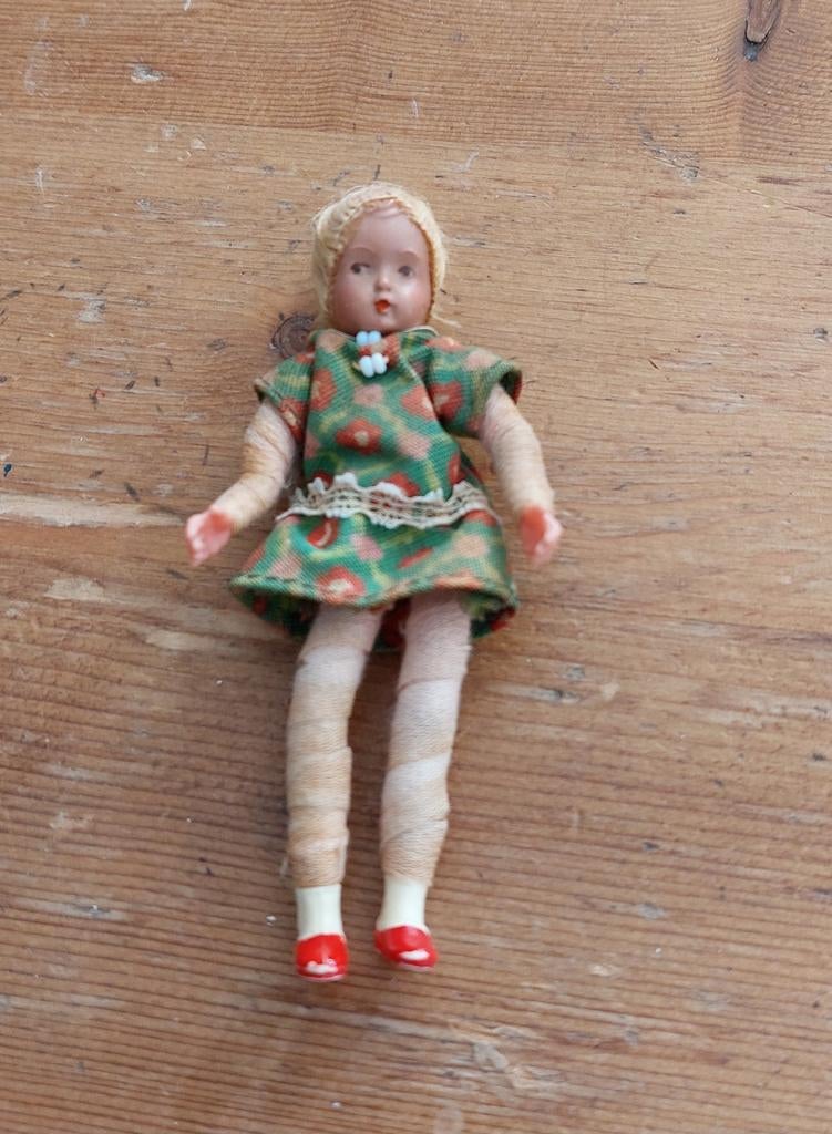 Vintage Caco popje meisje, Ophalen of Verzenden, Gebruikt, Popje