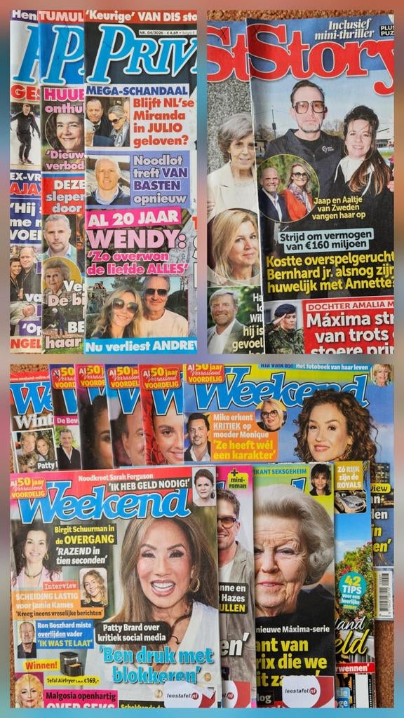 Story, Privé en Weekend magazines - diverse edities, Ophalen, Gelezen, Gossip of Showbizz