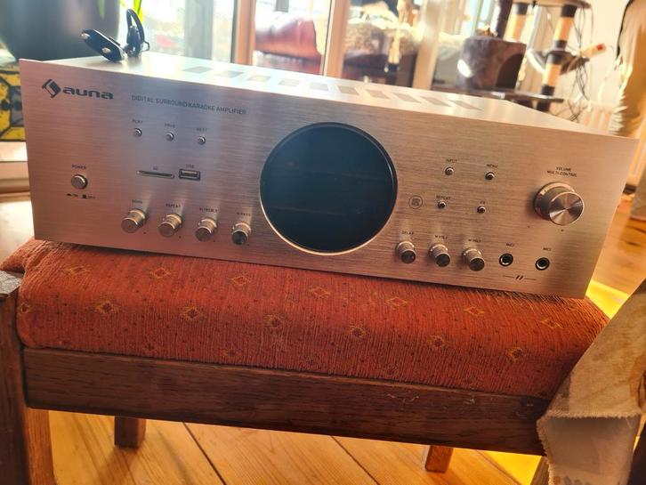 Auna Amp-218 BT Digitale Surround Karaoke Versterker, Audio, Tv en Foto, Versterkers en Receivers, Gebruikt, Overige systemen