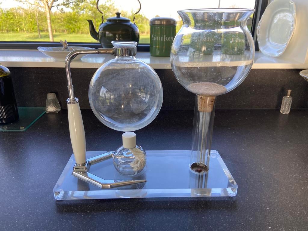 Vintage Space Age koffiezetapparaat Hellem frans jaren 50, Antiek en Kunst, Ophalen of Verzenden