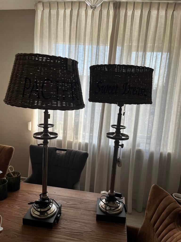 Rivièra Maison Schemerlamp, Huis en Inrichting, Lampen | Tafellampen, Zo goed als nieuw, 50 tot 75 cm, Metaal, Ophalen