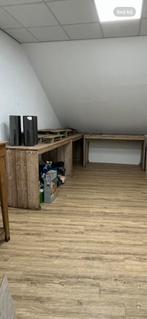 2 houten presentatie tafels, Ophalen, Gebruikt, 200 cm of meer, 50 tot 100 cm