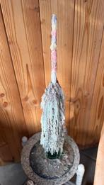 Vintage druipkaars op fles, Overige materialen, Gebruikt, 25 tot 50 cm, Wit