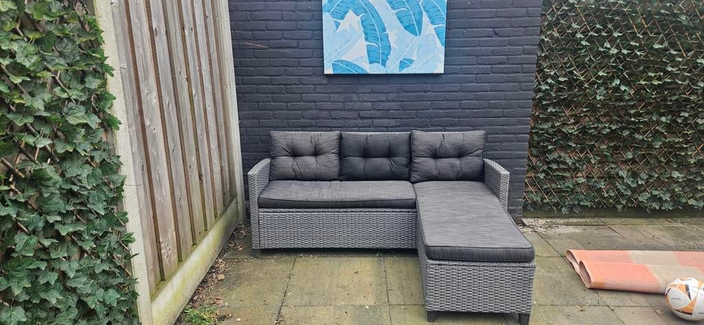 Loungebankje 1.70mx1.45m, Ophalen, Zo goed als nieuw, Overige materialen