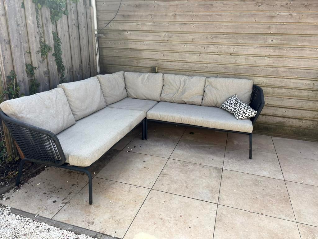 Loungeset voor in de tuin, Tuin en Terras, Tuinsets en Loungesets, Ophalen, 5 zitplaatsen, Gebruikt, Aluminium