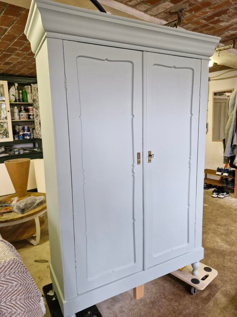 Prachtig opgeknapte Biedermeier kast - Meidenkast, Ophalen, 25 tot 50 cm, 100 tot 150 cm