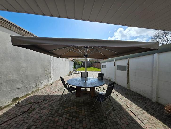 Solero Maestro Pro Parasol incl beschermhoes, Tuin en Terras, Parasols, Zo goed als nieuw, Overige typen, Meer dan 4 meter, Ophalen