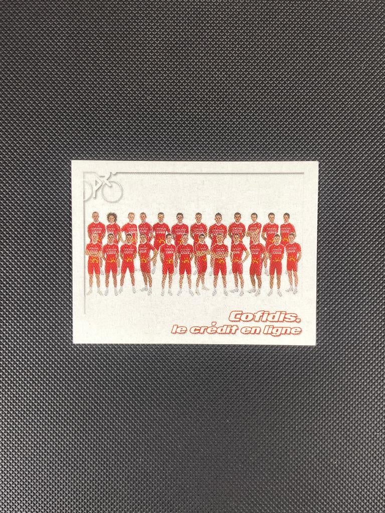2009 Teamfoto Cofidis Panini Sprint 09 Cofidis, Verzamelen, Sportartikelen en Voetbal, Ophalen of Verzenden, Gebruikt, Buitenlandse clubs