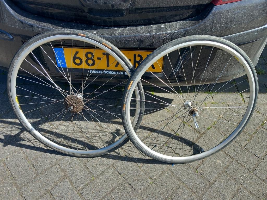 Set mavic xp11 wielset 28" met banden (zie adv), Frame, Gebruikt, Staal, Ophalen of Verzenden