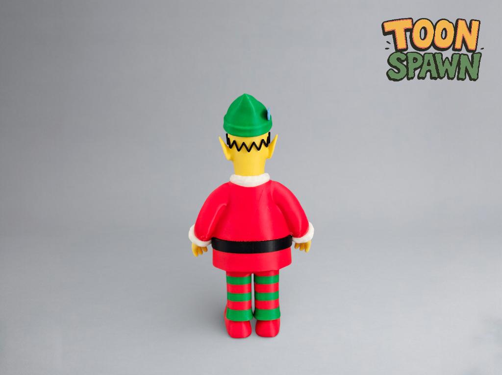 Elf Homer Beeld 23,5cm – Simpsons Kerst, Ophalen of Verzenden, Nieuw, Fantasy