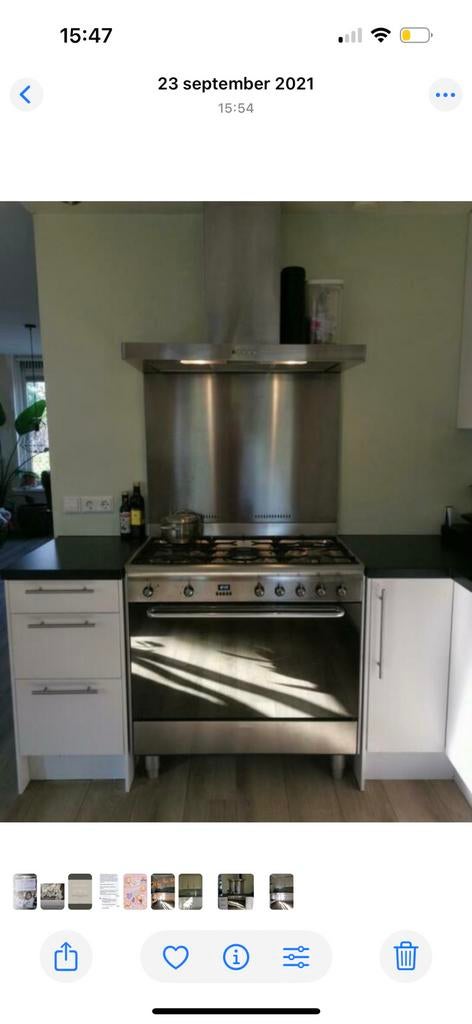 SMEG fornuis 5-pits VANDAAG OPHALEN €75, Witgoed en Apparatuur, Fornuizen, Ophalen, 60 cm of meer, Zo goed als nieuw, Gas