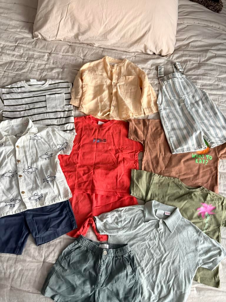 Partij jongens kleding voorjaar/zomer maat 98, Ophalen, Zo goed als nieuw, Jongen, Jas