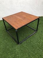 Industriël salontafeltje, Huis en Inrichting, Zo goed als nieuw, Minder dan 50 cm, Rechthoekig, 50 tot 100 cm