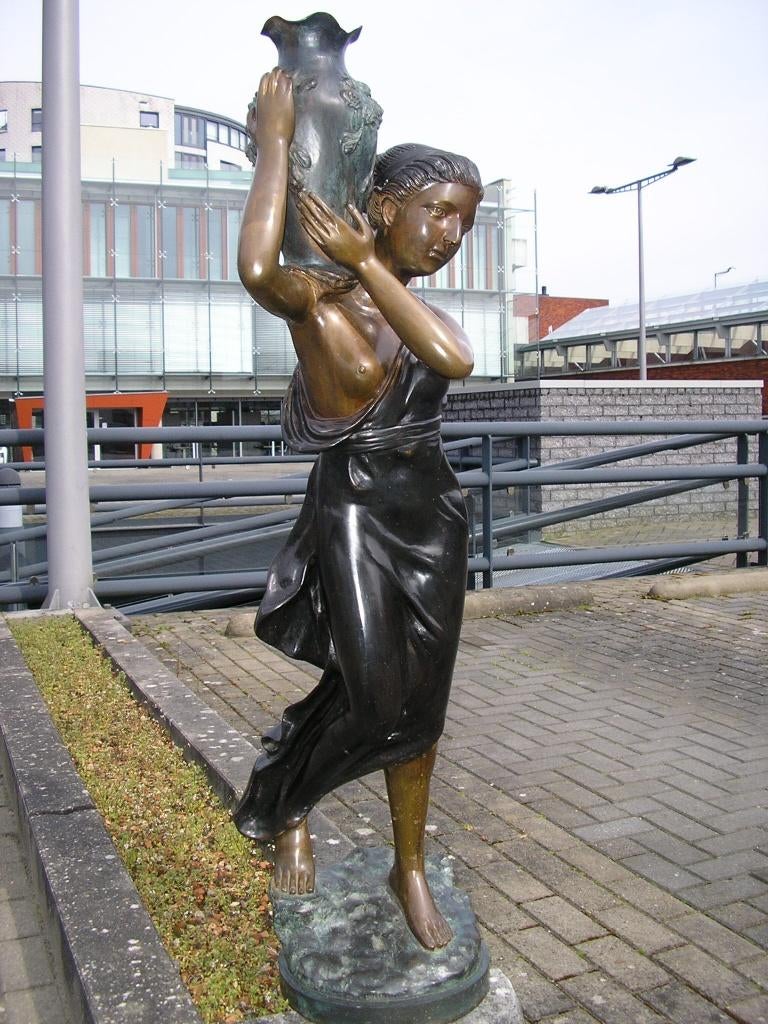 ZEER GROOT BRONZEN XXL BEELD HOOGTE 140 CM 1 METER 40 CM, Antiek en Kunst, Ophalen, Brons