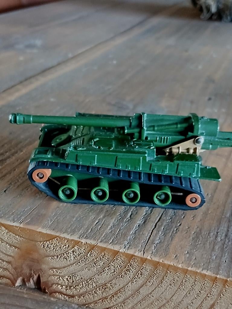 Matchbox lesney Battlekings S.P Howitzer tank, Verzamelen, Ophalen, Zo goed als nieuw