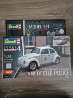 Revell 07666 VW beetle police met verf & lijm, Hobby en Vrije tijd, Modelbouw | Auto's en Voertuigen, Auto, Revell, Groter dan 1:32