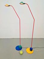 Set 2 Vintage Happylight vloerlamp in Memphis-stijl ‘80, N, 100 tot 150 cm, Memphis style vintage, Ophalen of Verzenden