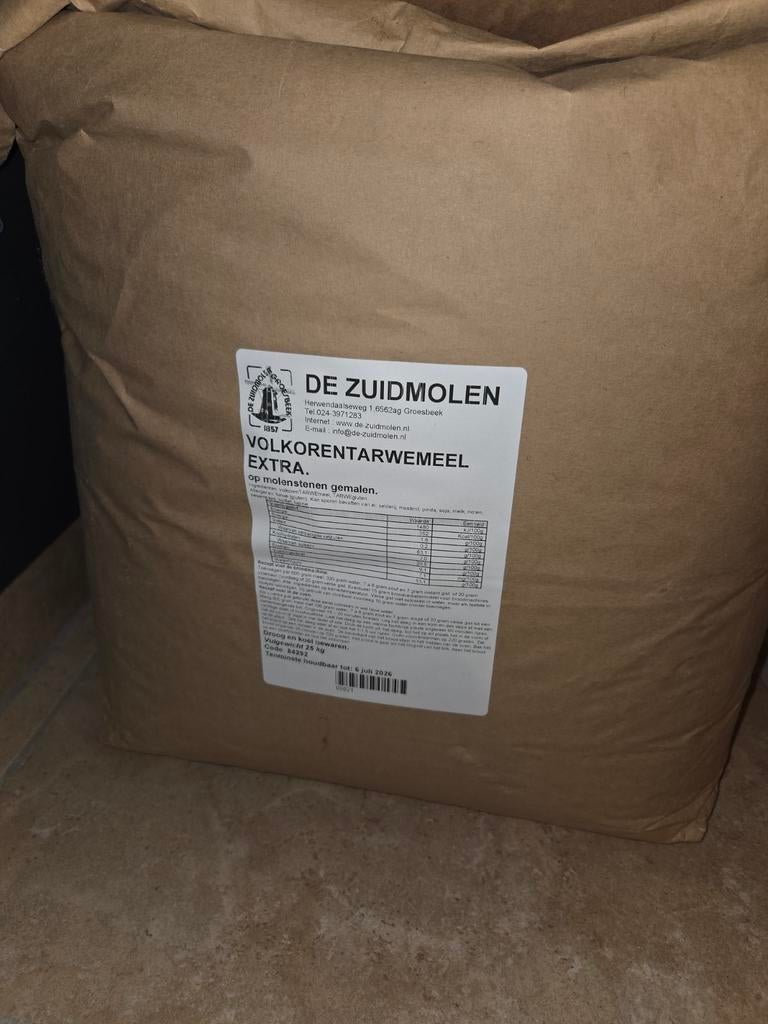 Zuidmolen volkoren tarwemeel extra brood, 50 tot 150 cm, Ophalen of Verzenden, 10 m² of meer, 10 tot 30 cm