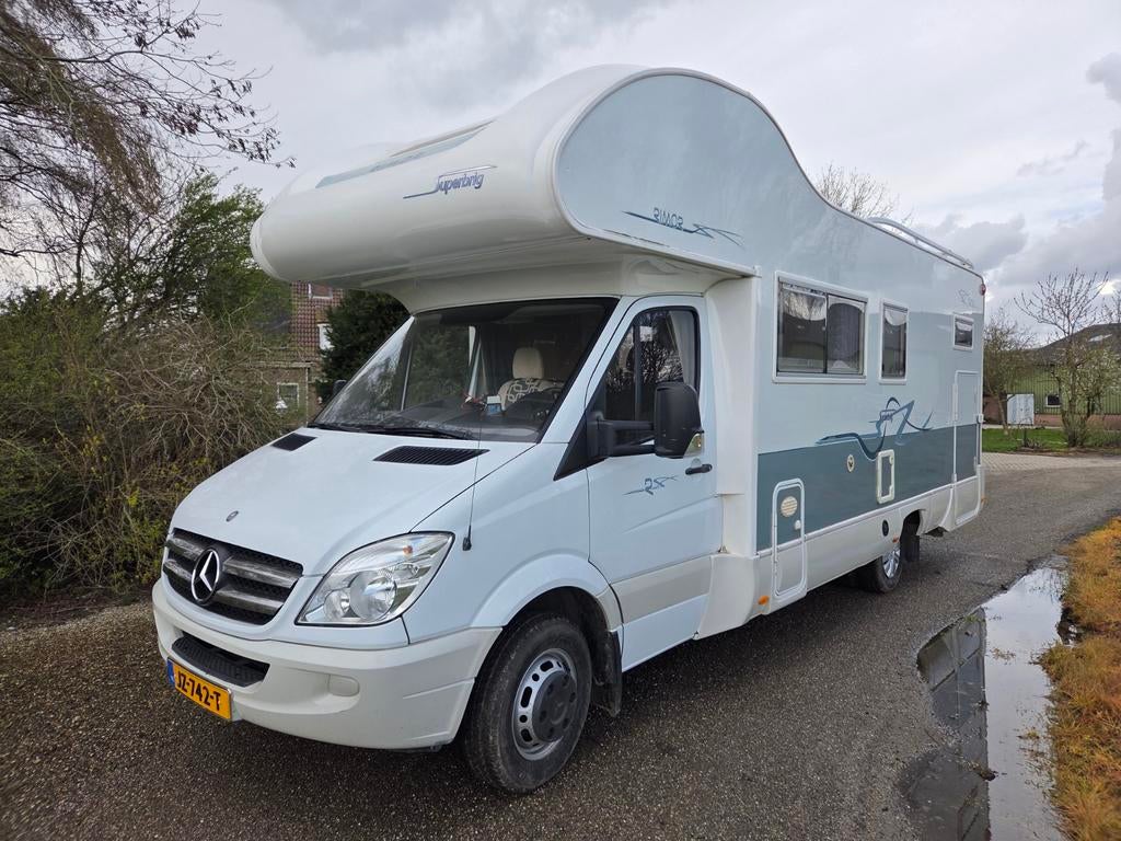 Mercedes Benz Rimor Superbrig 747 TC org 72dkm met garage, Alkoof, Ringverwarming, Particulier, 6 tot 7 meter