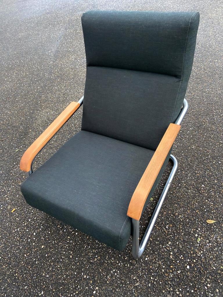 Gelderland 4750 | Fauteuil | Vintage | Donker groen, Info@andriesign.nl, Vintage design 1980 refurbished, 75 tot 100 cm, Ophalen of Verzenden