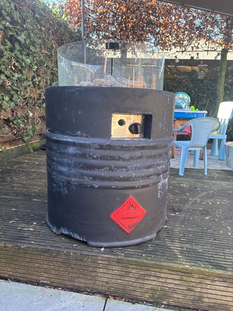 Sfeervolle gas sfeerhaard voor buiten, Tuin en Terras, Tuinhaarden, Ophalen of Verzenden, Gebruikt