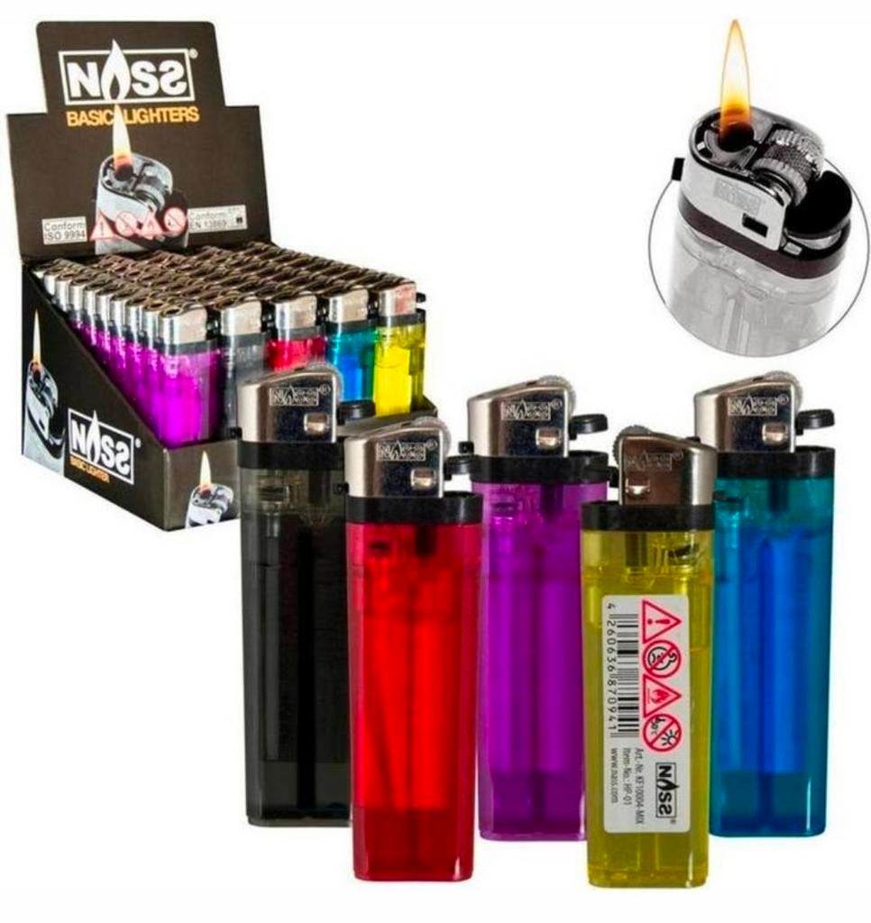 50 Aanstekers op verkoopdisplay 50 stuks voor € 8.-, ., Nieuw, Ophalen of Verzenden, .