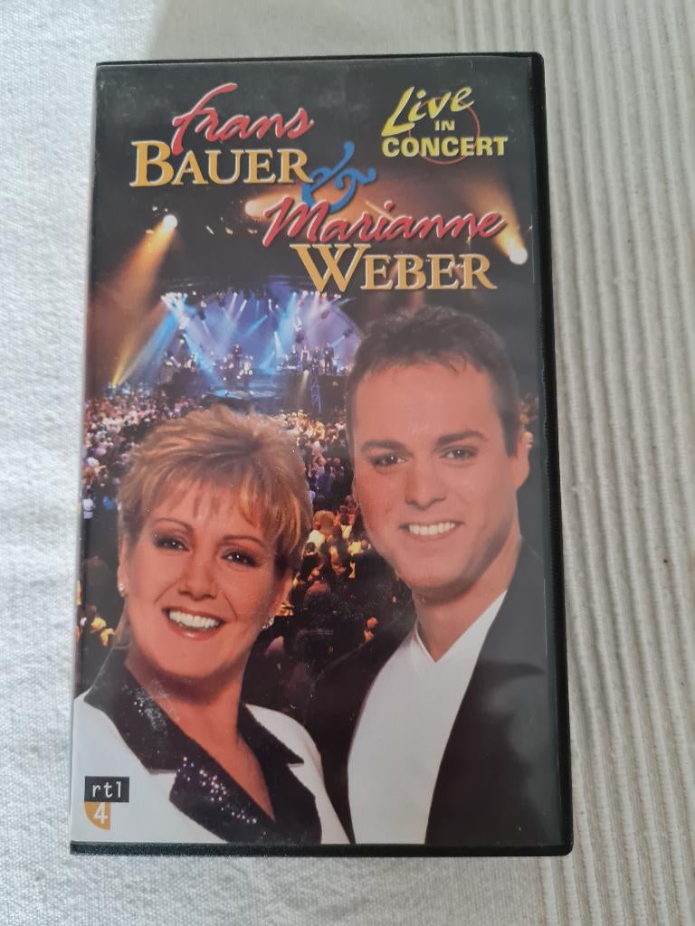 Frans Bauer & Marianne Weber Live Concert 2001 Video Band, Alle leeftijden, Ophalen of Verzenden, Gebruikt, Muziek en Concerten