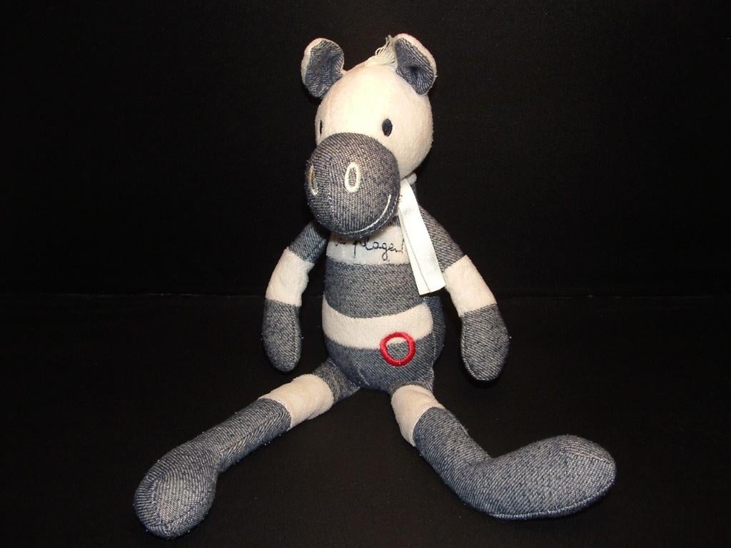 HAPPY HORSE ZEBRA ZSA ZSA VELOURS WIT MET, Kinderen en Baby's, Speelgoed | Knuffels en Pluche, Paard, Overige karakters, Happy Horse
