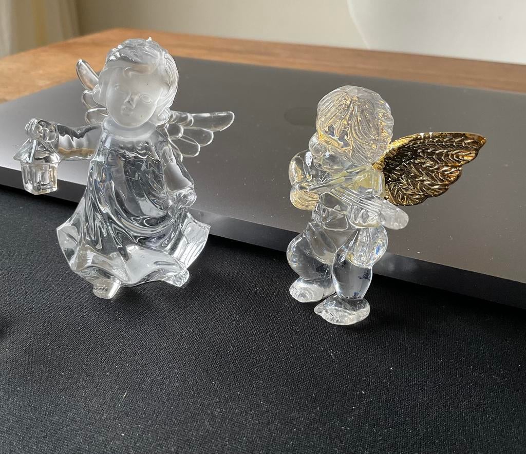 2 Kristallen beeldjes, Verzamelen, Swarovski, Ophalen of Verzenden, Zo goed als nieuw, Figuurtje
