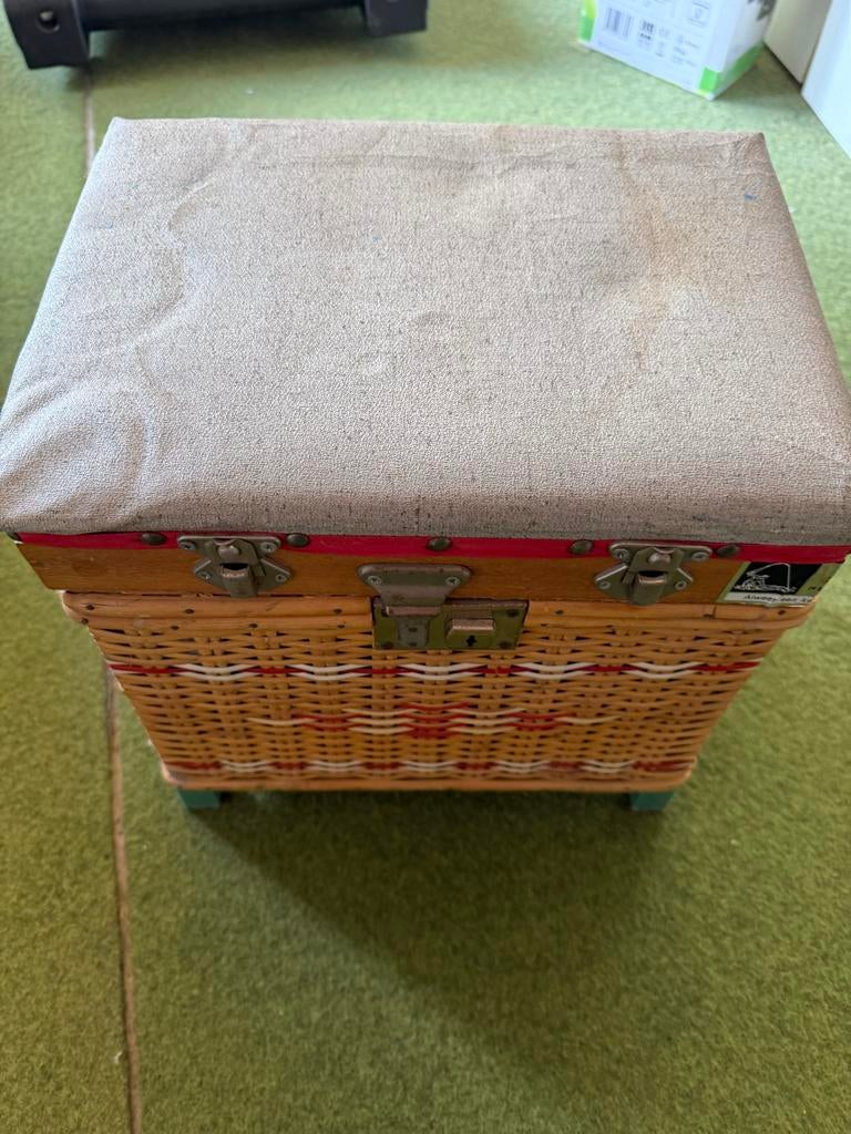 Ouderwetse viskoffer met inhoud, Ophalen, Gebruikt, Koffer of Tas
