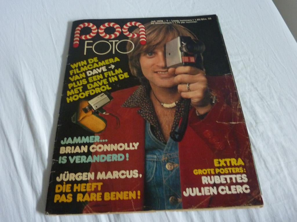 POPFOTO 1976-J CLERC-RUBETTES-SWEET-MUD-MICK JAGER-J MARCUS, Verzamelen, Verzenden, 1960 tot 1980, Tijdschrift