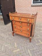 Antieke Eiken Vier Laden Commode met Hekje, Antiek en Kunst, Ophalen