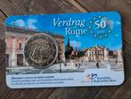 Verdrag van Rome  2 euro  in coinkaart, Postzegels en Munten, Munten | Nederland, Ophalen of Verzenden, Koningin Beatrix, Euro's