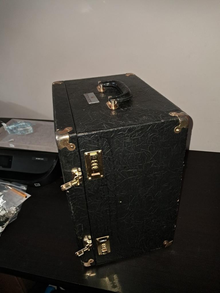 Luxe Sieradenkist met Slot en Meerdere Lagen, Sieraden, Tassen en Uiterlijk, Koffers, Overige materialen, Gebruikt, Slot, Minder dan 50 cm