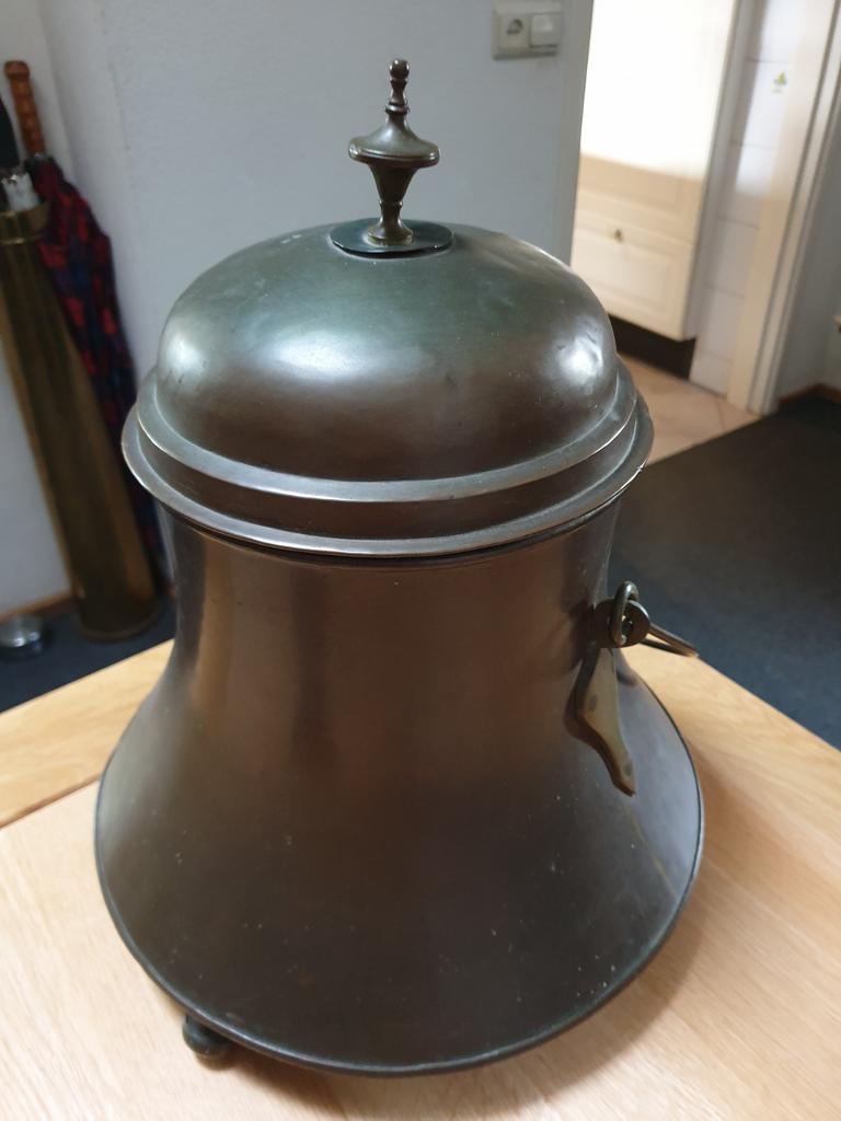 Antieke  koperen  doofpot, Antiek en Kunst, Antiek | Koper en Brons, Ophalen of Verzenden