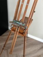 Antieke Franse Schildersezel, opvouwbaar en verstelbaar, Antiek en Kunst, Ophalen of Verzenden