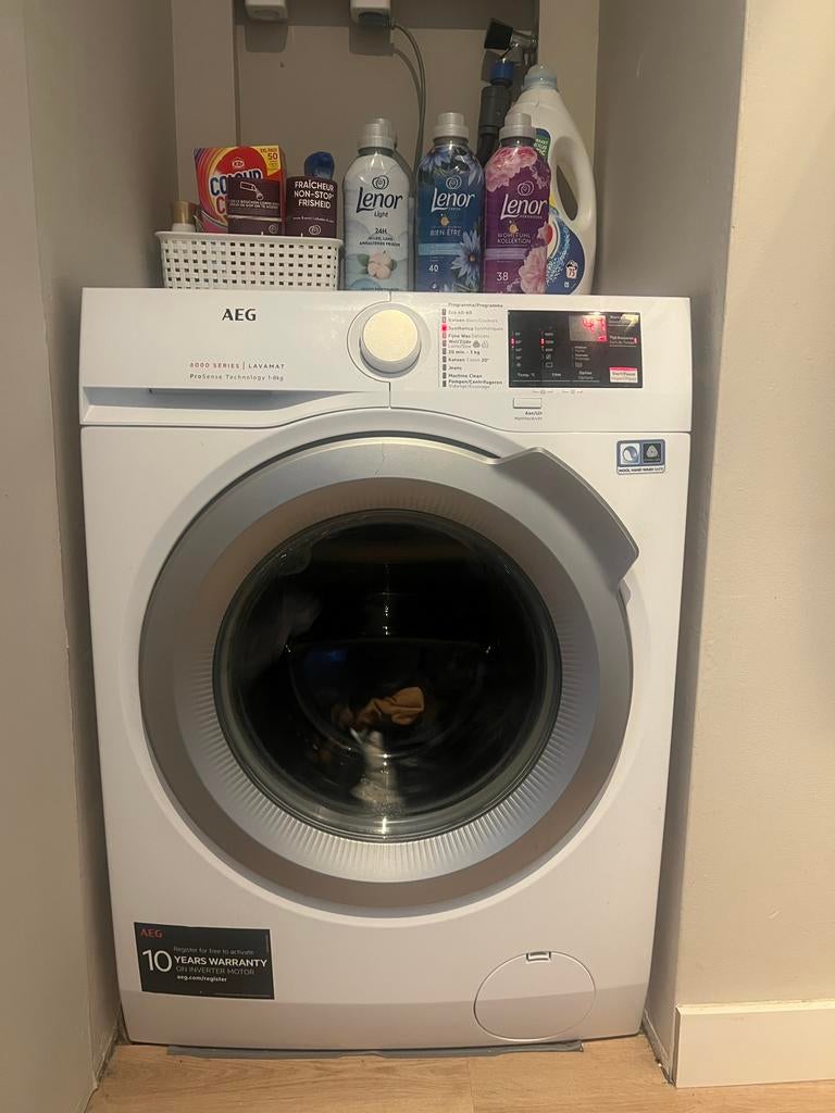 BIEDEN AEG wasmachine, Ophalen, Minder dan 85 cm, Zo goed als nieuw, 1200 tot 1600 toeren
