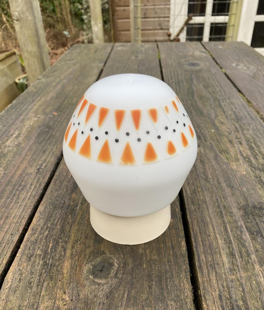 Leuke Sixties Lamp - vintage retro mid century design, Huis en Inrichting, Ophalen of Verzenden, Zo goed als nieuw, Glas, Vintage retro