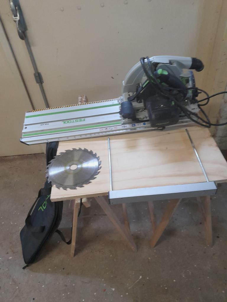 Festool invalzaag, Doe-het-zelf en Verbouw, Ophalen, Invalzaag, Zo goed als nieuw, 30 tot 70 mm