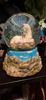 Muziek sneeuwbol met eenhoorn, Gebruikt, Meerkleurig, Overige stijlen, Ophalen of Verzenden