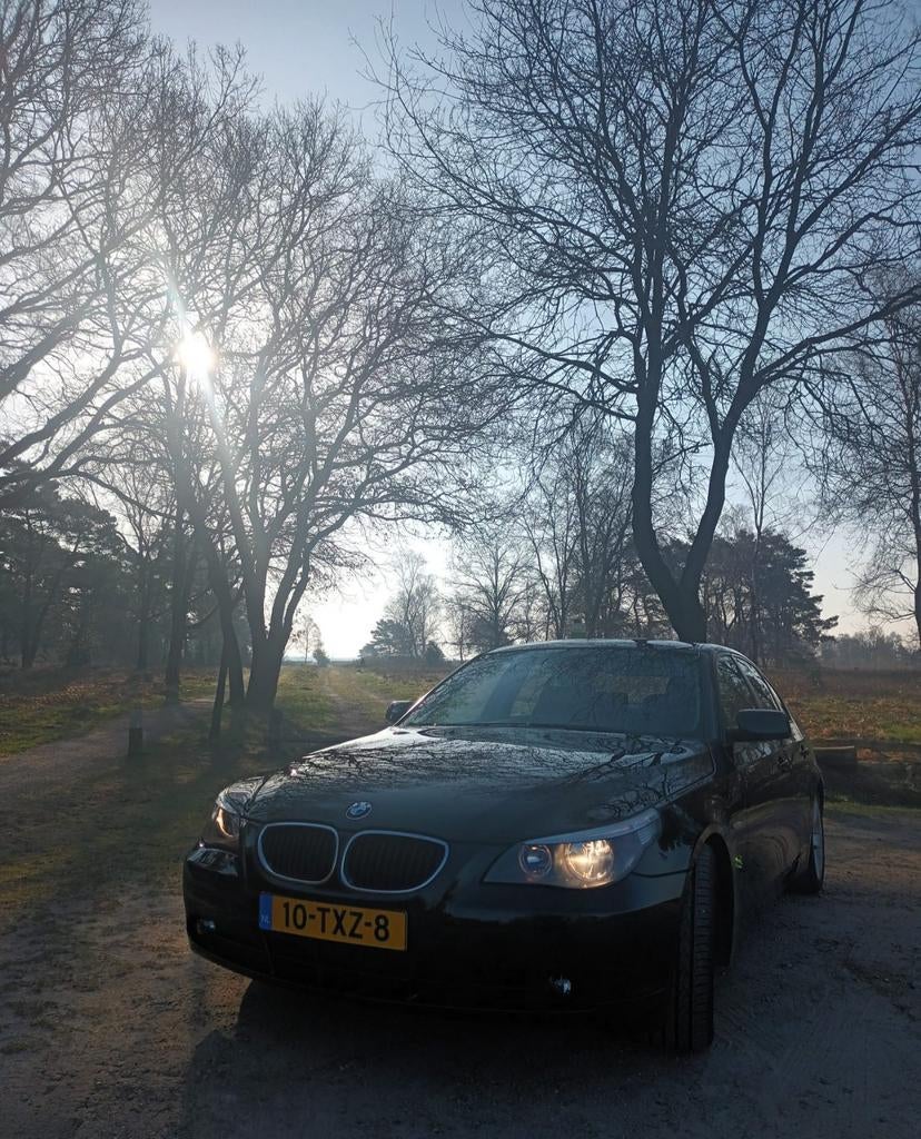 Bmw e60 525i met M54 motor, Auto's, 1994 cc, Achterwielaandrijving, Zwart, 177 pk
