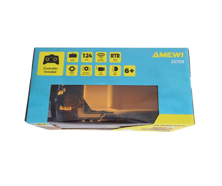 Amewi Tipper 9-Channel 1/24 RTR 22709, Hobby en Vrije tijd, Elektro, Nieuw, Ophalen of Verzenden, Auto onroad