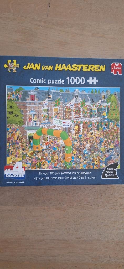 van haasteren puzzel nijmegen 4daagse 1000st, Ophalen of Verzenden, 500 t/m 1500 stukjes, Zo goed als nieuw, Legpuzzel
