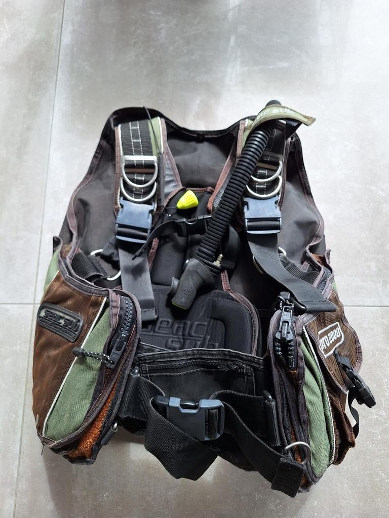 Seac Sub pro 2000 maat M trimvest bcd wingjacket, Watersport en Boten, Ophalen of Verzenden, Gebruikt, Trimvest of Wing
