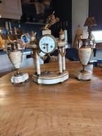 Marmeren klok met vazen zonnetje, Ophalen of Verzenden