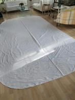 Zeer groot Tafelkleed, Huis en Inrichting, Ophalen of Verzenden, Zo goed als nieuw, Wit, Tafelkleed of Tafelzeil