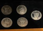Te koop: complete verzamelset “De 4 Guldens van Wilhelmina”, Ophalen of Verzenden, Overige landen, Zilver