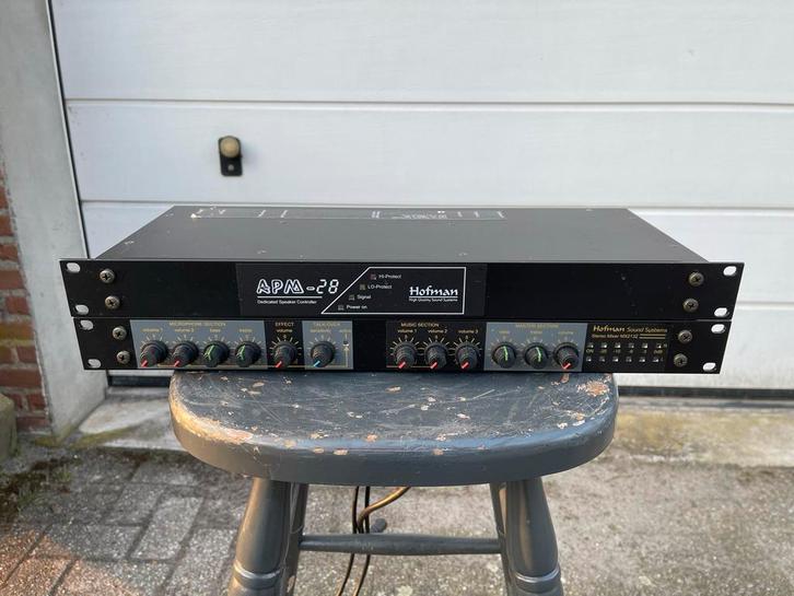 Hofman APM-28 Speaker Controller en MX213T Stereo Mixer, Audio, Tv en Foto, Professionele Audio-, Tv- en Video-apparatuur, Gebruikt